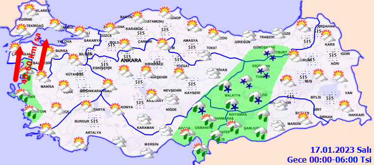 Meteorolojiden 6 kente sarı alarm! Kuvvetli yağış ve kar geliyor! 5