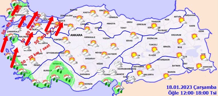 Bu illerde yaşayanlar dikkat! Meteorolojiden 19 kente fırtına uyarısı 3