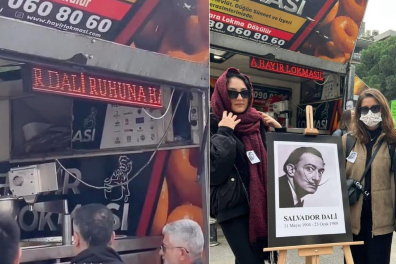 Salvador Dali için 'hayır lokması' döktüler! Kadıköy'de ilginç anlar... 1