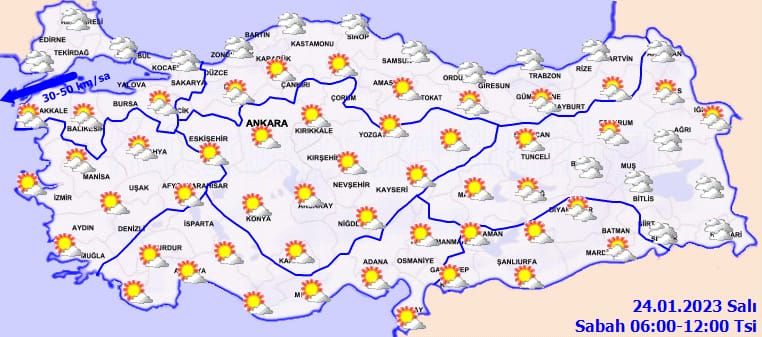 Meteorolojiden 2 ile sağanak uyarısı! İşte 24 Ocak hava durumu tahminleri 2