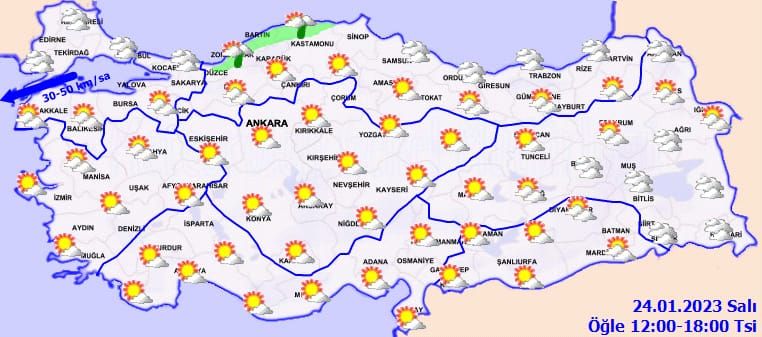 Meteorolojiden 2 ile sağanak uyarısı! İşte 24 Ocak hava durumu tahminleri 3