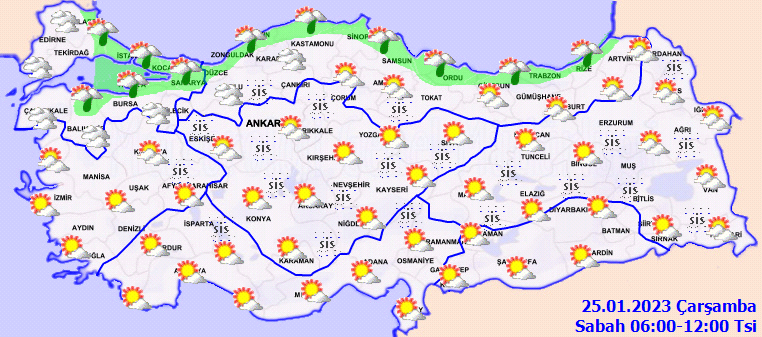 Meteorolojiden birçok ile sağanak uyarısı! İşte, 25 Ocak hava durumu tahminleri 2