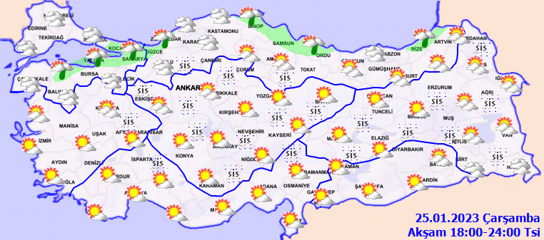 Meteorolojiden birçok ile sağanak uyarısı! İşte, 25 Ocak hava durumu tahminleri 4