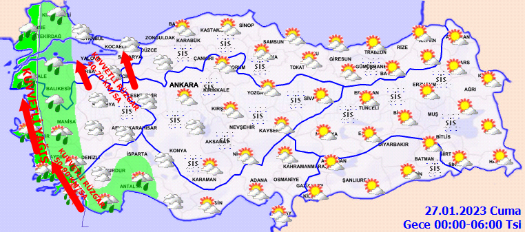 Meteoroloji bölge bölge açıkladı 7