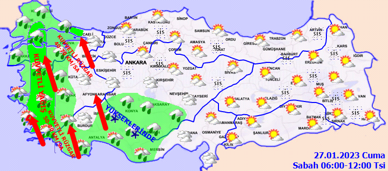 Meteoroloji bölge bölge açıkladı 8
