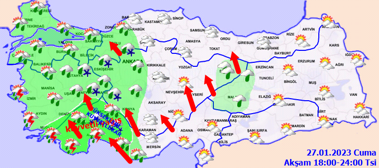 Meteorolojiden 21 kente fırtına ve gök gürültülü yağış uyarısı! 4