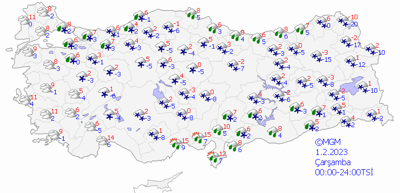 Meteorolojiden beklenen haber geldi! Havalar soğuyor, hafta boyunca kar yağışı olacak! İşte haftalık hava durumu tahminleri (29 0cak-2 Şubat) 15