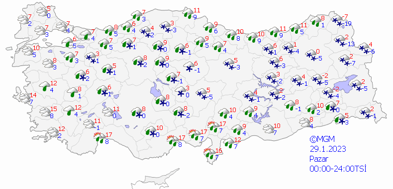 Meteorolojiden beklenen haber geldi! Havalar soğuyor, hafta boyunca kar yağışı olacak! İşte haftalık hava durumu tahminleri (29 0cak-2 Şubat) 12