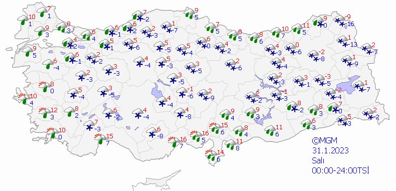 Meteorolojiden beklenen haber geldi! Havalar soğuyor, hafta boyunca kar yağışı olacak! İşte haftalık hava durumu tahminleri (29 0cak-2 Şubat) 14