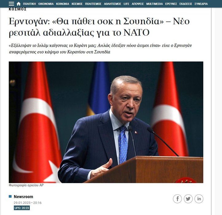 Cumhurbaşkanı Erdoğan'ın 'İsveç şok olacak' sözleri dünya basınında! İsveç'e soğuk duş... 9