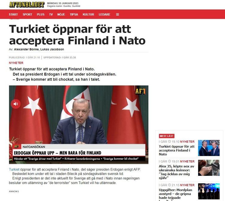 Cumhurbaşkanı Erdoğan'ın 'İsveç şok olacak' sözleri dünya basınında! İsveç'e soğuk duş... 4
