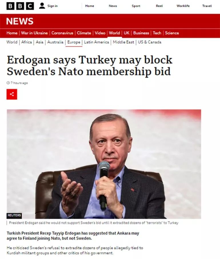 Cumhurbaşkanı Erdoğan'ın 'İsveç şok olacak' sözleri dünya basınında! İsveç'e soğuk duş... 5