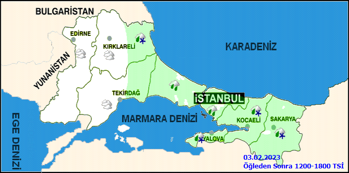 İstanbul için karla karışık yağmur ile buz ve don uyarısı! 3