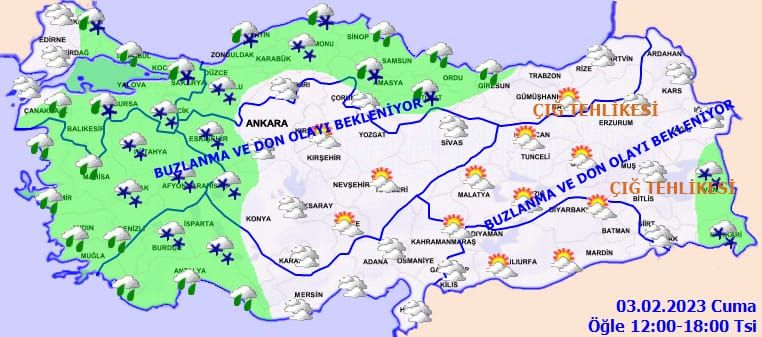 Meteorolojiden birçok kente kar uyarısı! Buzlanma ve don olayına dikkat 3