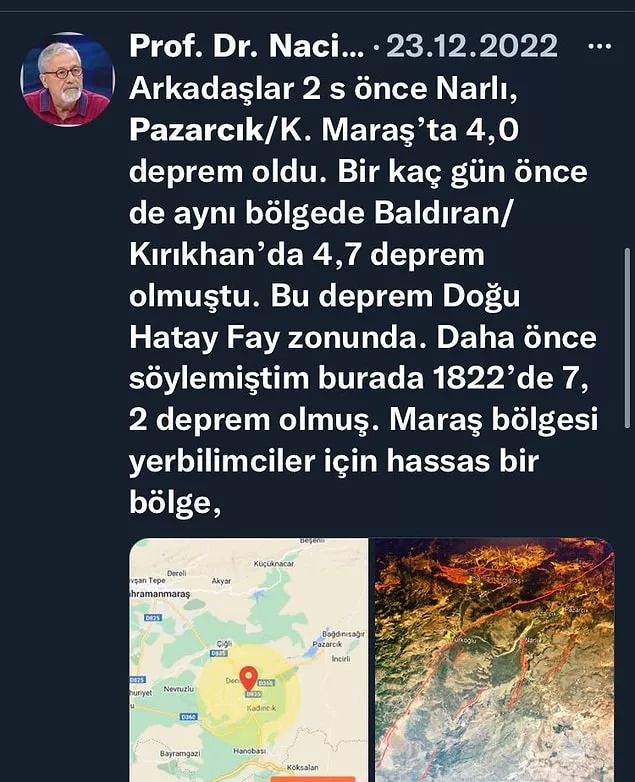 Kahramanmaraş'taki deprem için uyarılar yaptığı ortaya çıktı! 5