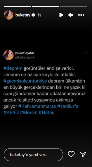 Kahramanmaraş depreminin ardından ünlülerden 'geçmiş olsun' mesajları 44