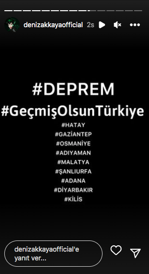 Kahramanmaraş depreminin ardından ünlülerden 'geçmiş olsun' mesajları 40