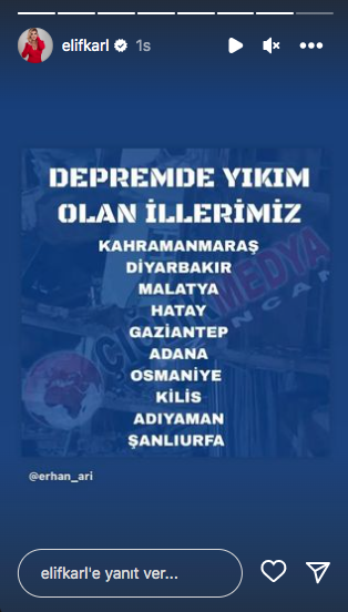 Kahramanmaraş depreminin ardından ünlülerden 'geçmiş olsun' mesajları 41