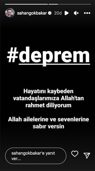 Kahramanmaraş depreminin ardından ünlülerden 'geçmiş olsun' mesajları 22