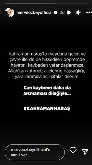 Kahramanmaraş depreminin ardından ünlülerden 'geçmiş olsun' mesajları 9