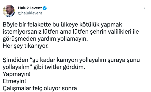 Haluk Levent deprem sonrası vatandaşları uyardı: ''Yapmayın! Etmeyin!'' 6