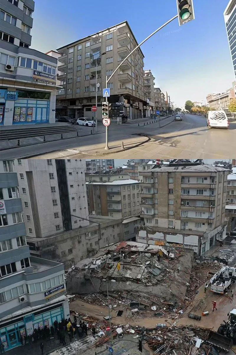Yerle bir oldular! İşte yıkılan binaların eski ve yeni hali... 5