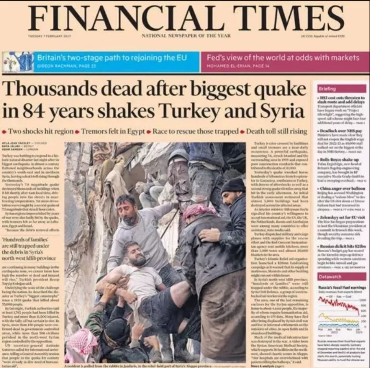 Yardım kampanyası başlatıldı! Türkiye'deki büyük felaket dünya basınının manşetlerinde 5