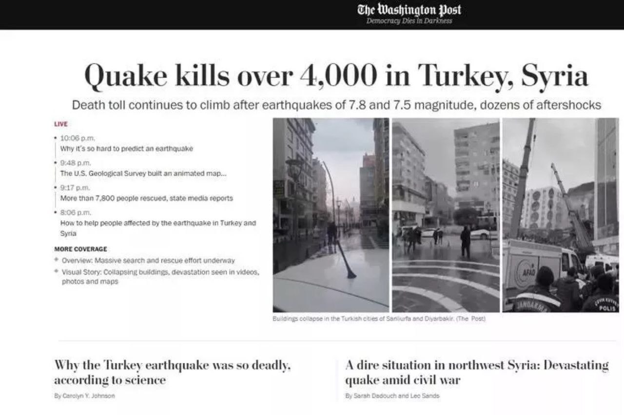 Yardım kampanyası başlatıldı! Türkiye'deki büyük felaket dünya basınının manşetlerinde 11