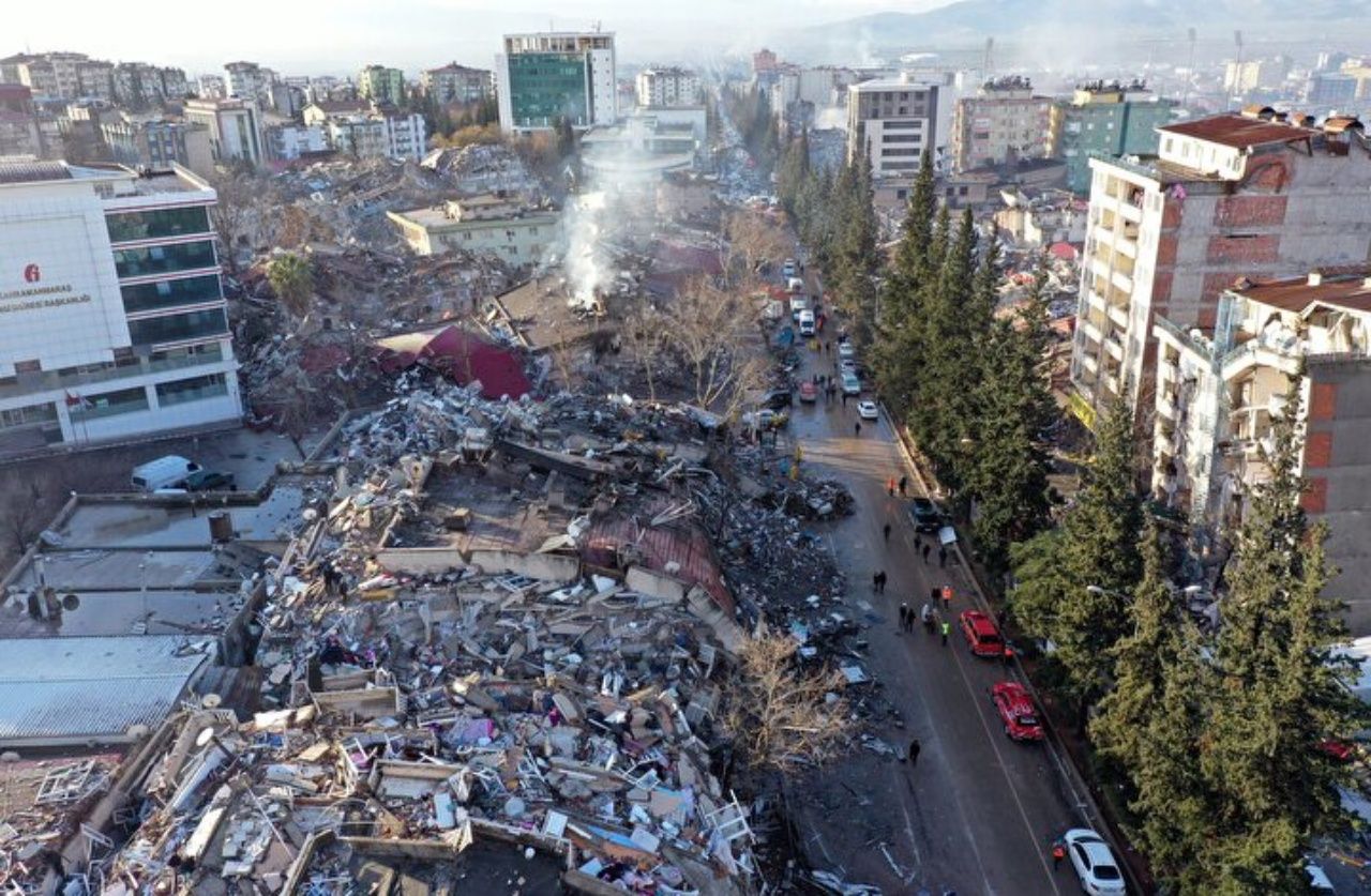 Deprem alanları havadan görüntülendi! Büyük yıkım gözler önüne serildi 4