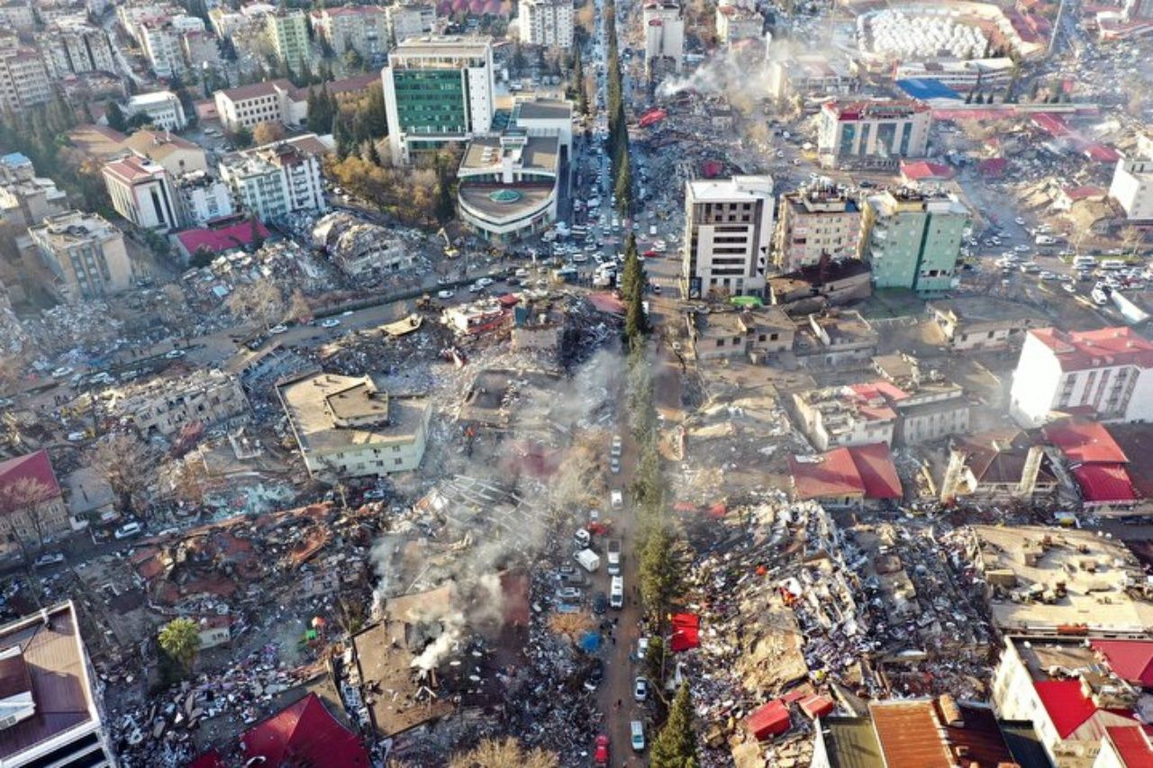 Deprem alanları havadan görüntülendi! Büyük yıkım gözler önüne serildi 5