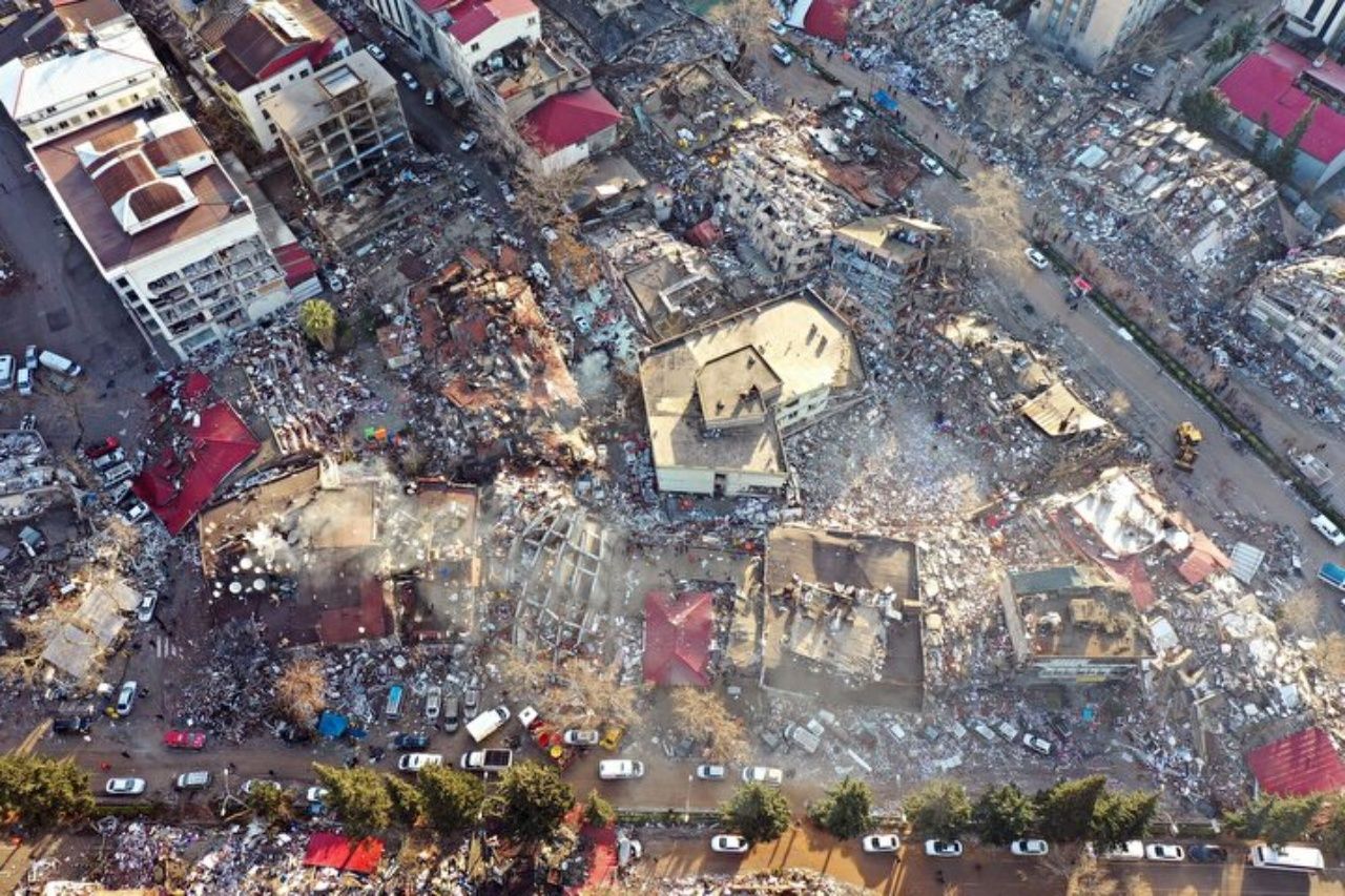 Deprem alanları havadan görüntülendi! Büyük yıkım gözler önüne serildi 8