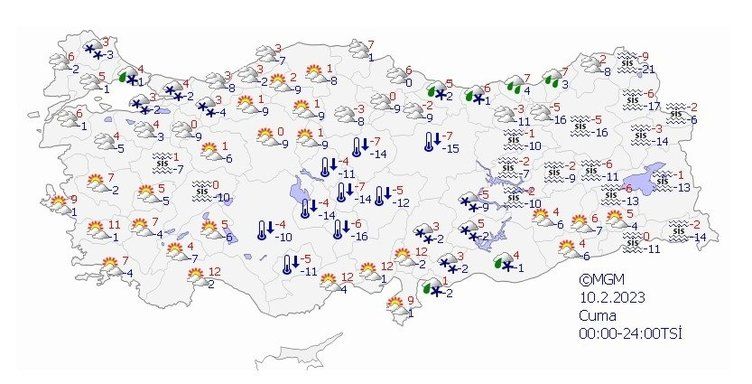 Deprem bölgesi hava durumu 8 Şubat 2023! 14