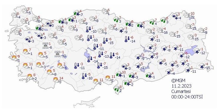 Deprem bölgesi hava durumu 8 Şubat 2023! 15