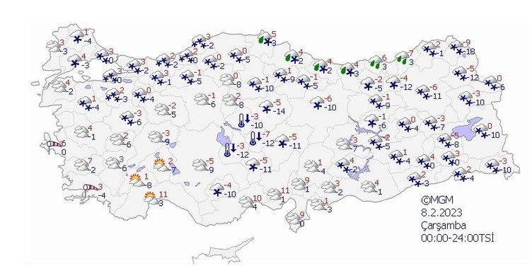 Deprem bölgesi hava durumu 8 Şubat 2023! 12