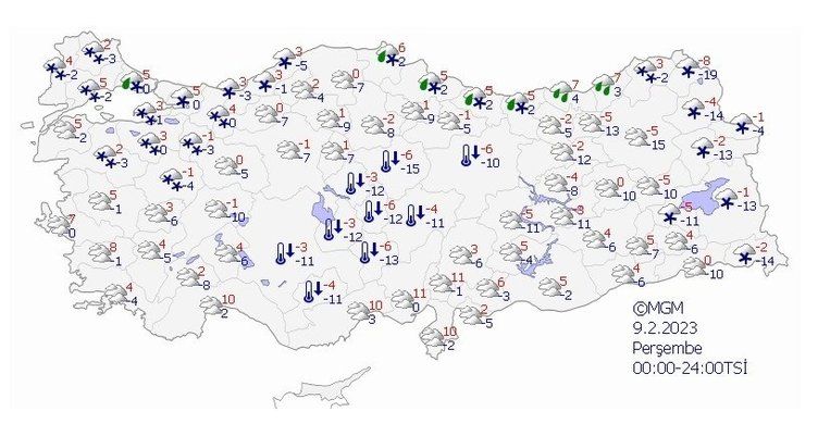 Deprem bölgesi hava durumu 8 Şubat 2023! 13