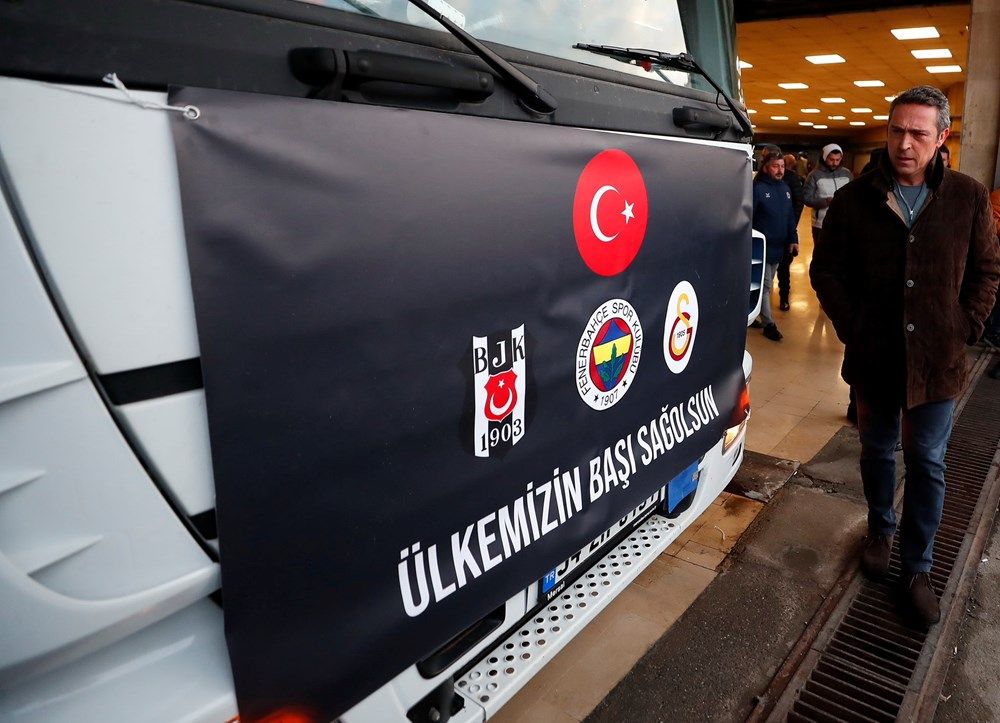 Beşiktaş, Fenerbahçe ve Galatasaray depremzedelere yardım için birleşti! 1