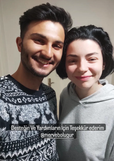 Elbistan'a giden Merve Boluğur depremzedelerle buluştu 4