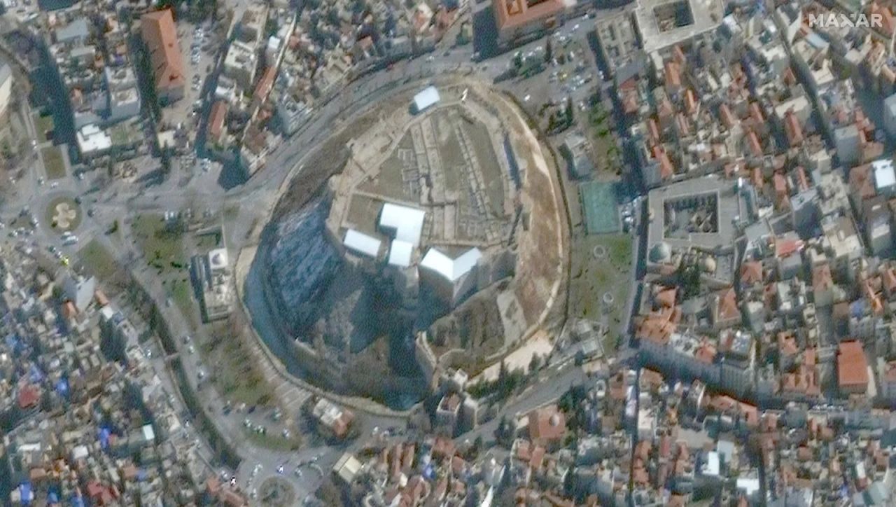 Deprem uydudan görüntülendi, asrın felaketi gözler önüne serildi 12