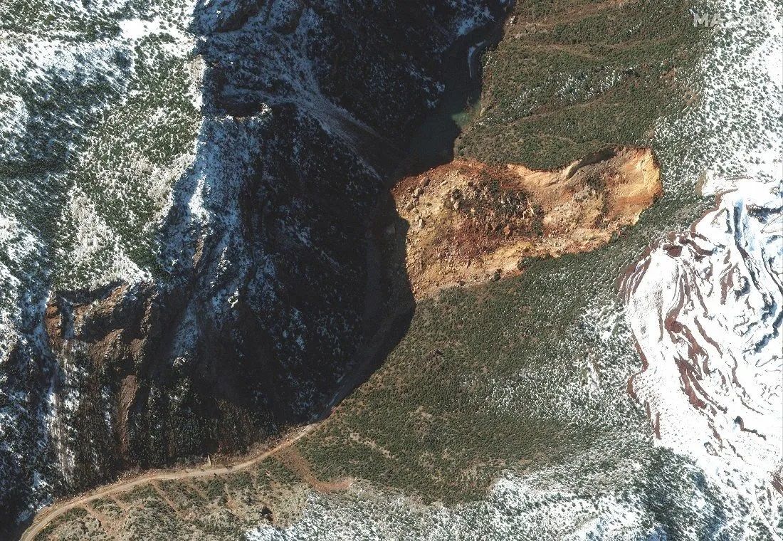 Deprem uydudan görüntülendi, asrın felaketi gözler önüne serildi 8