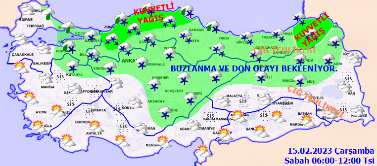 Meteorolojiden 16 kente kar uyarısı! Buzlanma ve don olayına dikkat 2