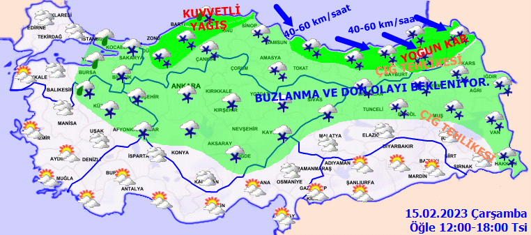 Meteorolojiden 16 kente kar uyarısı! Buzlanma ve don olayına dikkat 3