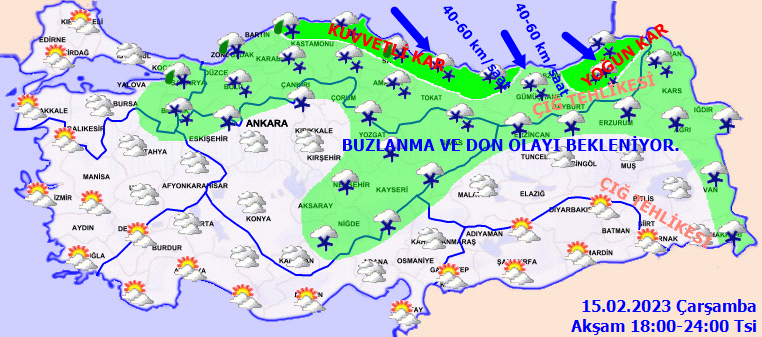 Meteorolojiden 16 kente kar uyarısı! Buzlanma ve don olayına dikkat 4