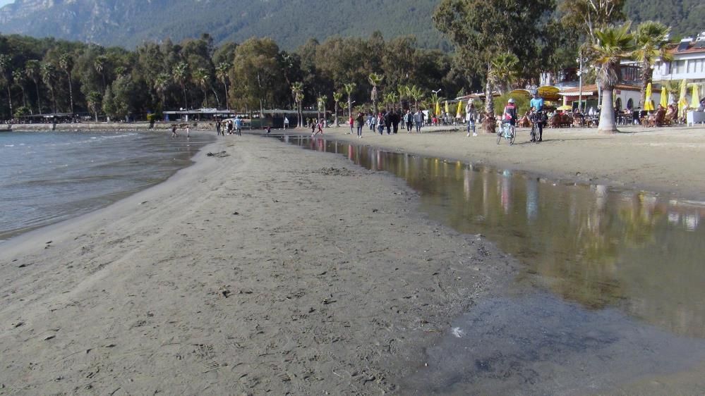 Korkutan görüntüler... Muğla’da deniz suyu çekilmesi 50 metreye ulaştı 5