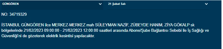 İstanbullular dikkat, yarın saatlerce elektrik olmayabilir! 21 Şubat elektrik kesintileri açıklandı 15