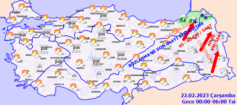 Kuvvetli rüzgar ve çığ tehlikesine dikkat! İşte 21 Şubat hava durumu tahminleri 5