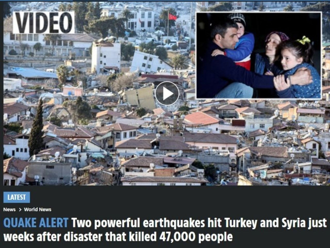Dünya acil koduyla paylaştı! Hatay depremi dünya gündeminde 6