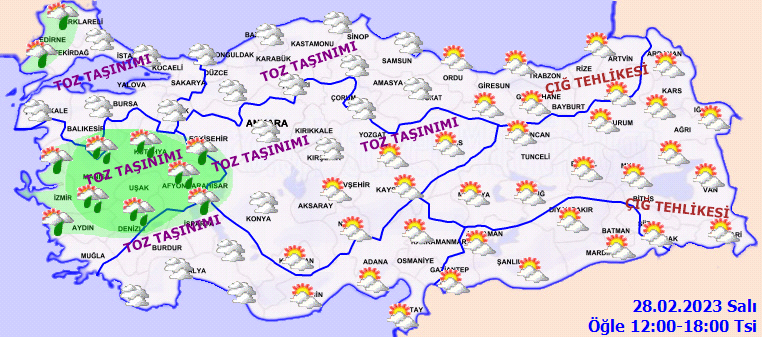 Meteorolojiden birçok ile sağanak uyarısı! Toz taşınımına dikkat 3