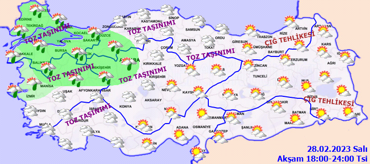 Meteorolojiden birçok ile sağanak uyarısı! Toz taşınımına dikkat 4