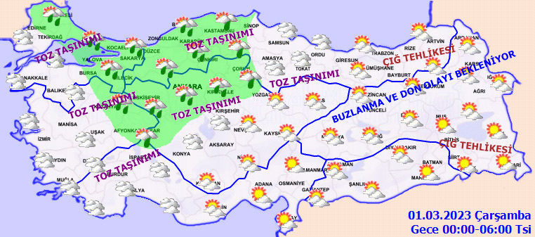 Meteorolojiden birçok ile sağanak uyarısı! Toz taşınımına dikkat 5