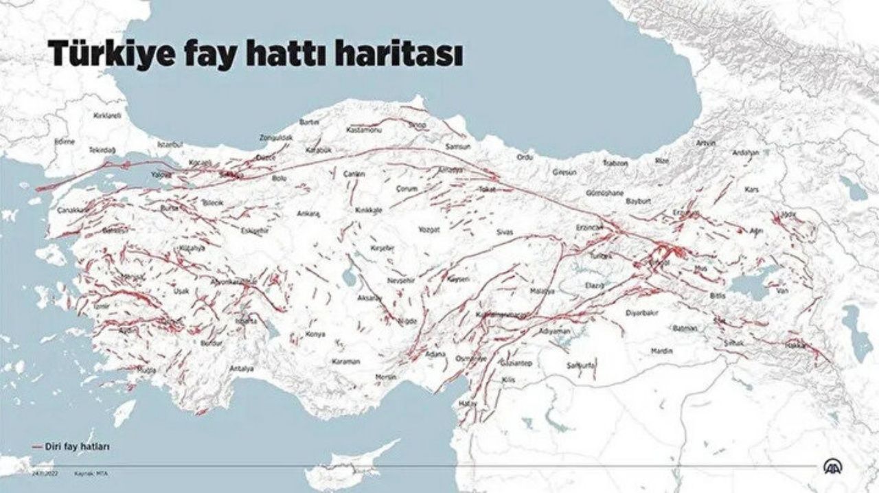 Diri fay hattı güncellendi! İşte deprem riskinin en yüksek olduğu iller 13